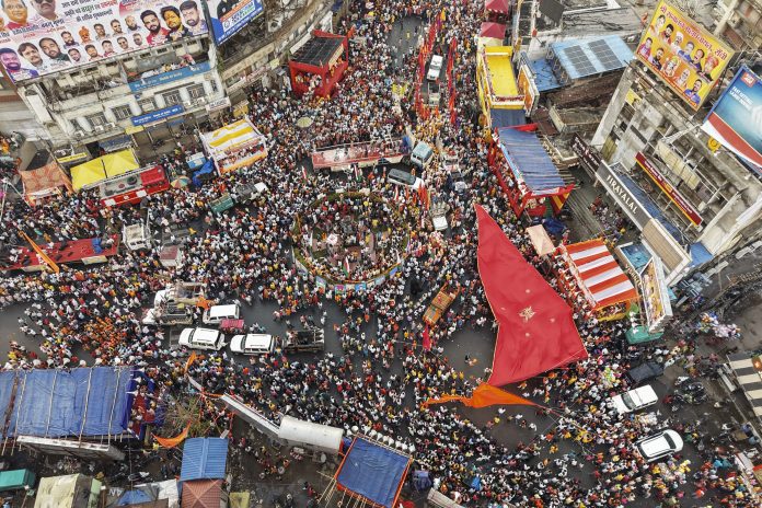 People celebrate Ram Navami in Ranchi