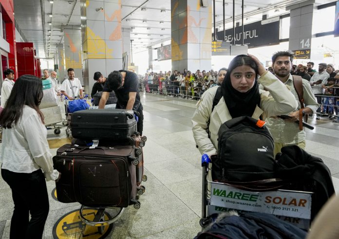 Students evacuated from Iran arrive at Delhi's IGI Airport