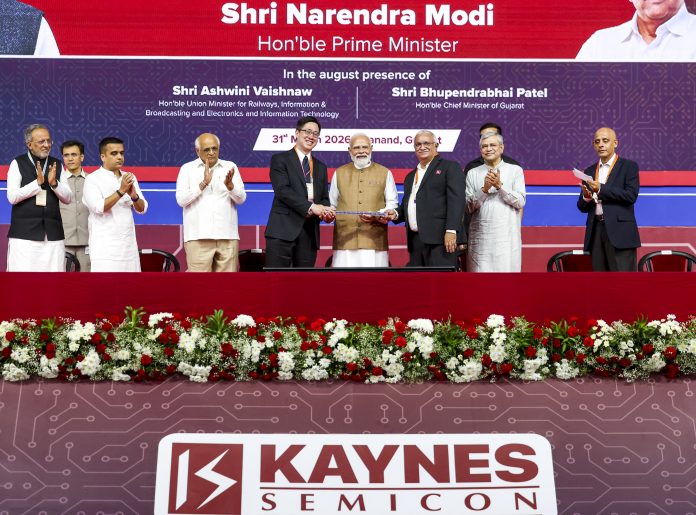 PM Modi inaugurates Kaynes Semicon