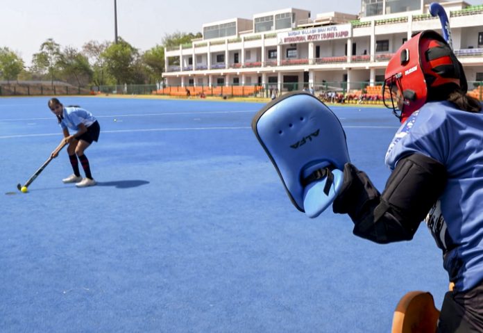 Athletes practice in Chhattisgarh's Raipur