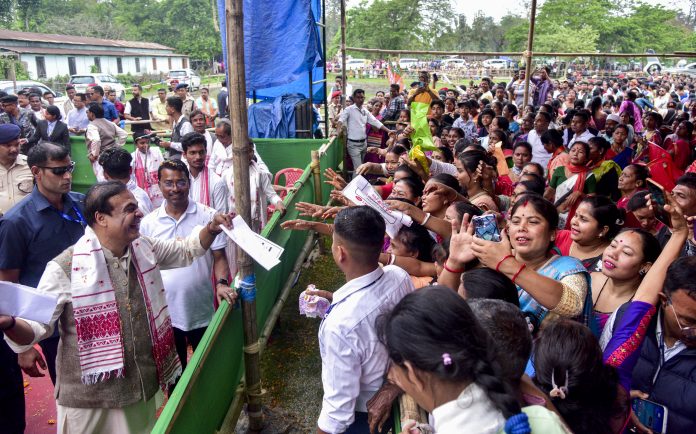 Assam polls: CM Sarma campaigns in Nagaon