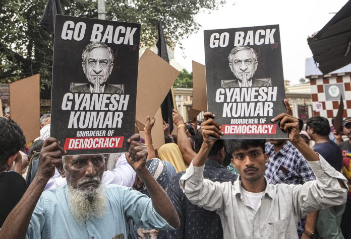 CEC Gyanesh Kumar faces 'go back' slogans