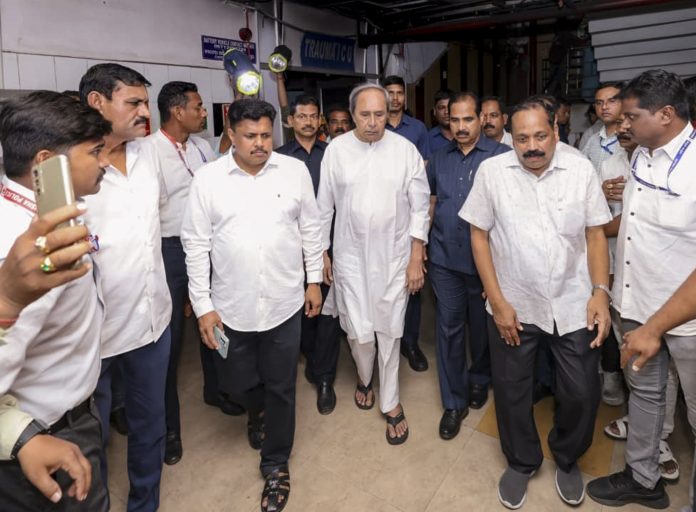 Naveen Patnaik visits SCB Medical College and Hospital