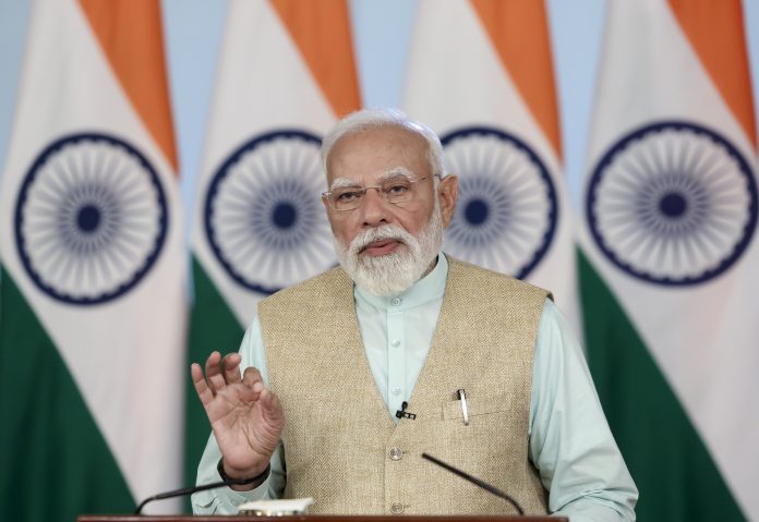 PM Modi delivers a video message