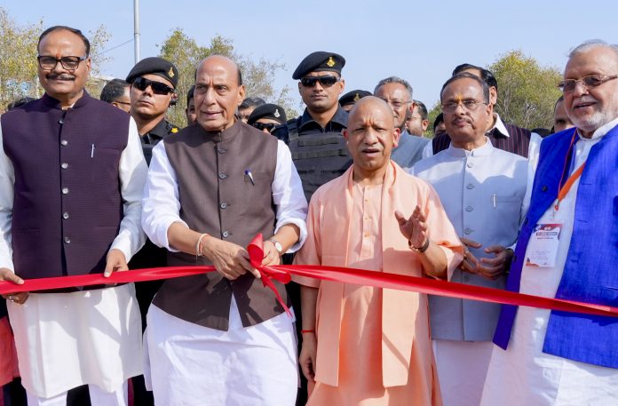 Rajnath Singh in Lucknow