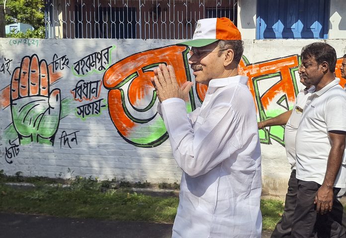 WB polls: Adhir Ranjan campaigns