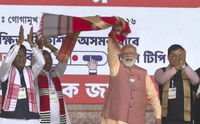Assam polls: PM Modi campaigns