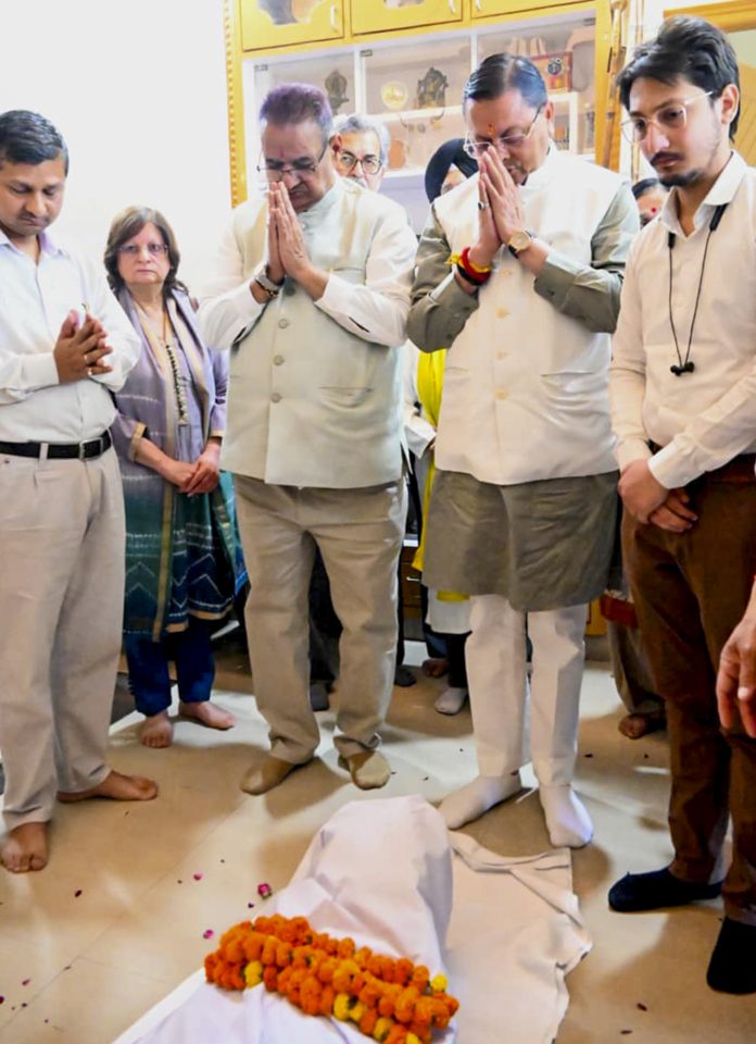 Mukesh Joshi's last rites